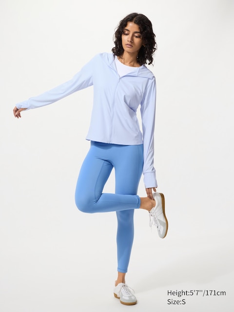 Uniqlo - Legging Active Ultra Stretch À Protection Uv - Bleu - S