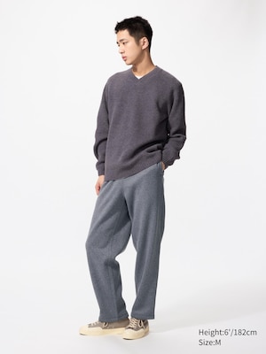 Knit Fleece Easy Ankle Trousers