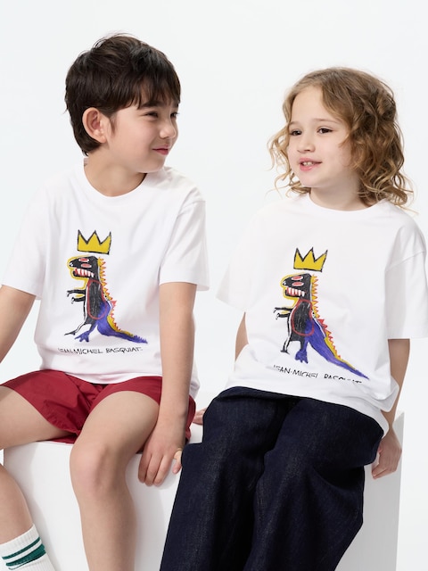 Uniqlo Hvid - Ny Pop Art Ut Graphic T-Shirt (Jean-Michel Basquiat) - 3 Years (100Cm)