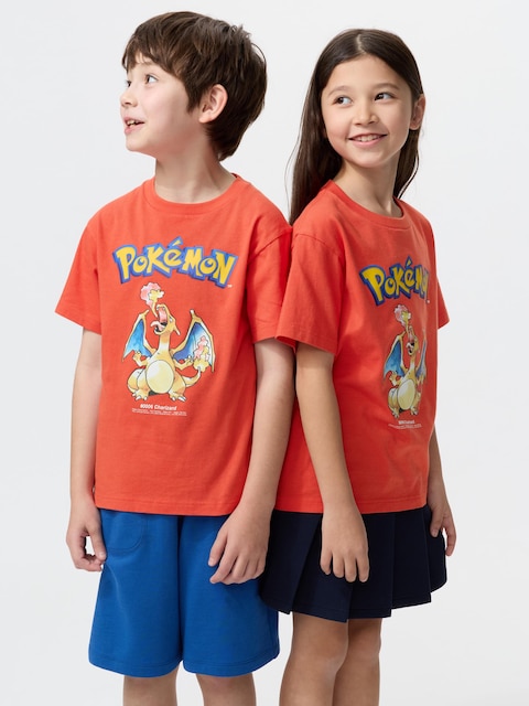 Uniqlo - Pokémon Ut Camiseta - 3-4 Años (110Cm) Rojo Unisex Niño