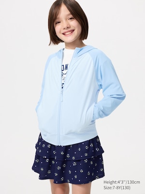 AIRism UV Protection Full-Zip Hoodie (Colour Block)