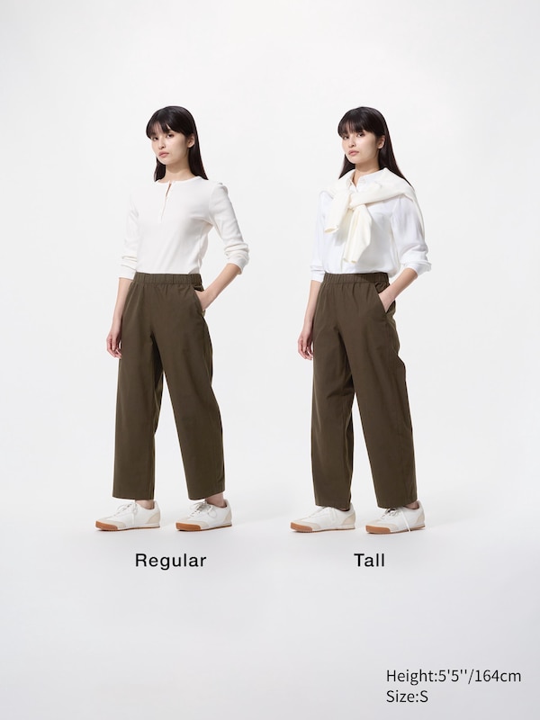 Cotton Relaxed Ankle Trousers (Longer)