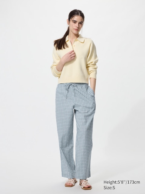 Uniqlo - Pantalon Easy (Carreaux) - Bleu - M