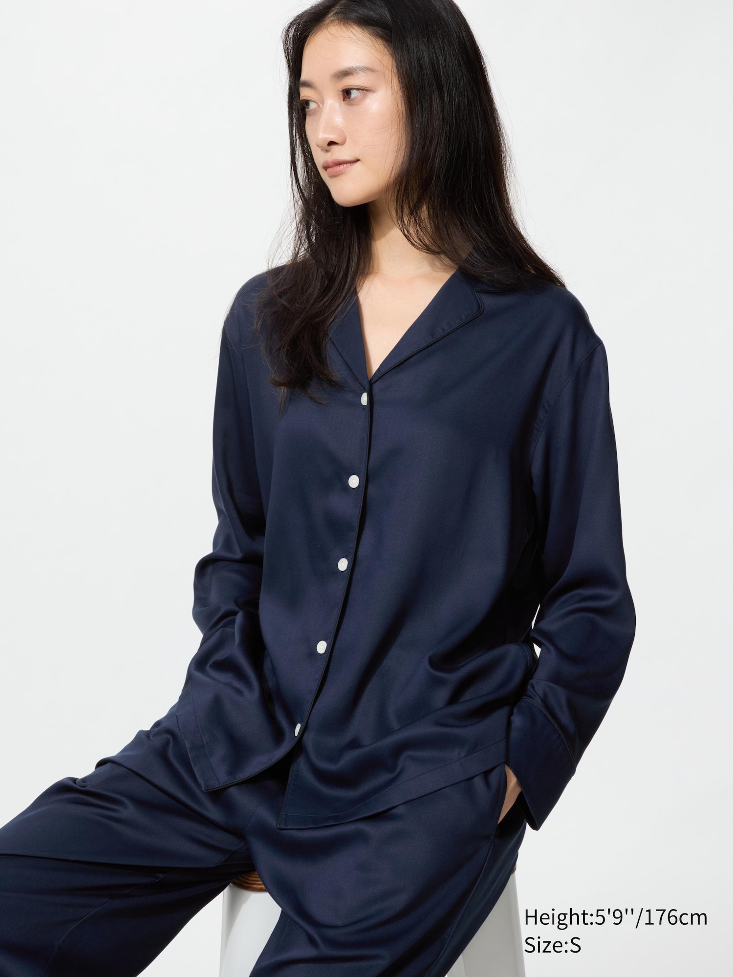 Saten Pijama (Uzun Kollu)