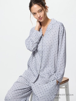 Satin Pyjamas (Long Sleeve, Geometric)