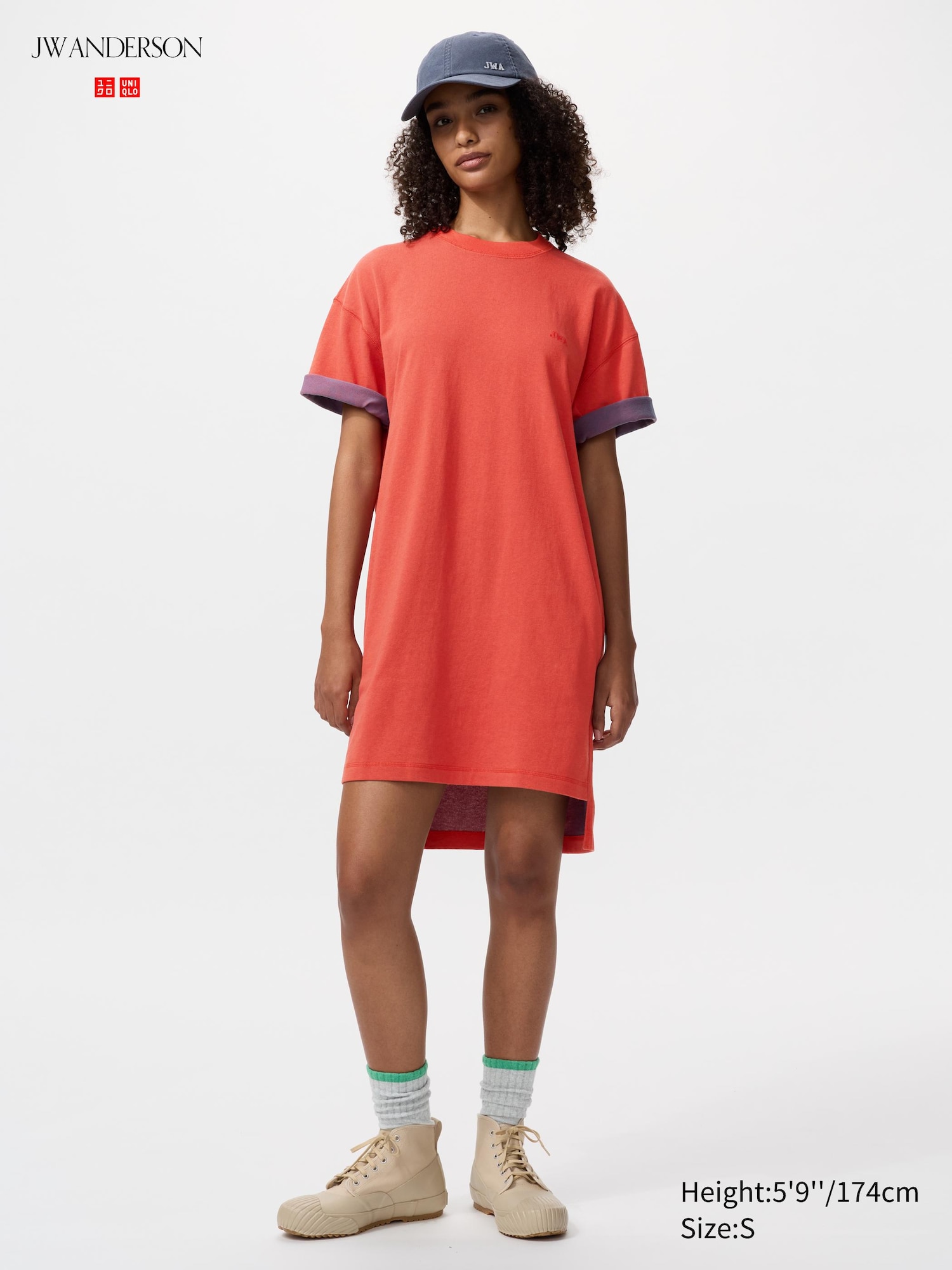 Vestito Oversized Maniche Corte Bicolore