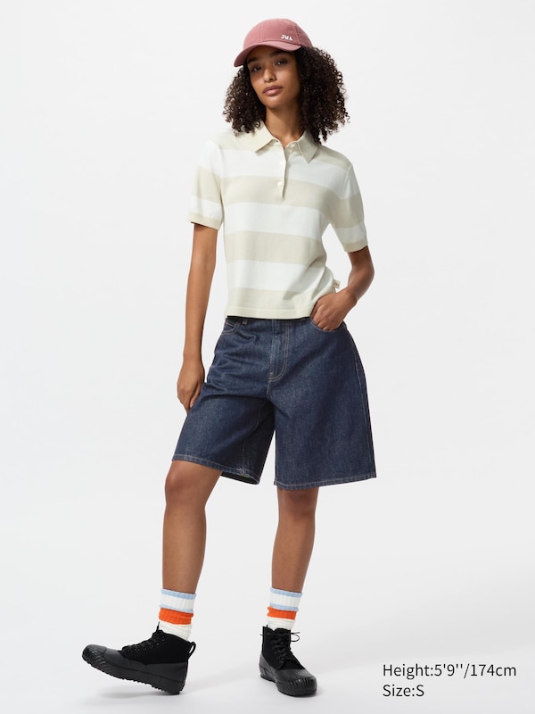 Polo Jumper (Striped, Short Sleeve)