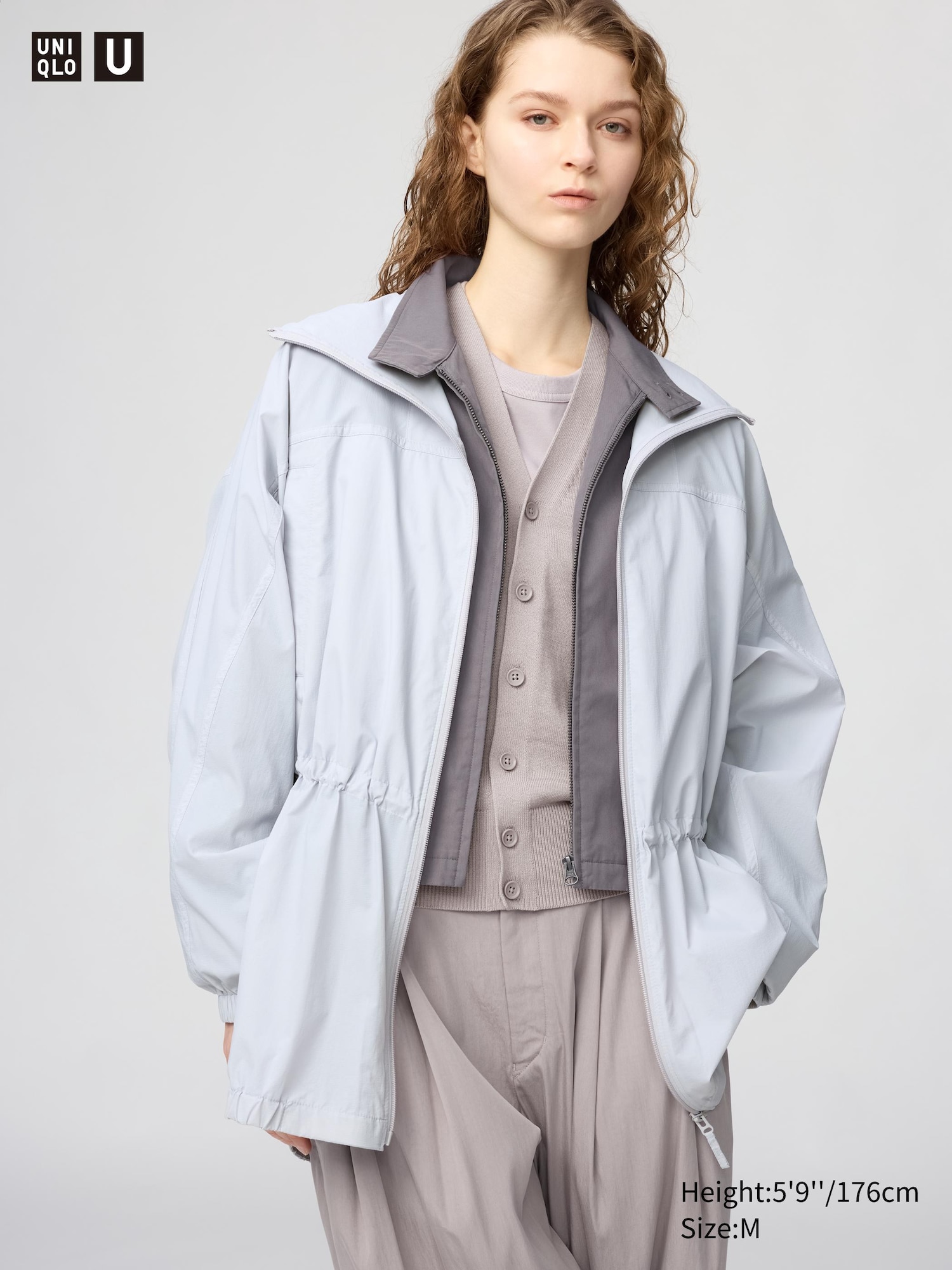 UV Korumalı Transparan Oversize Parka