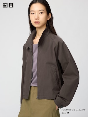 Cotton Blend Short Blouson