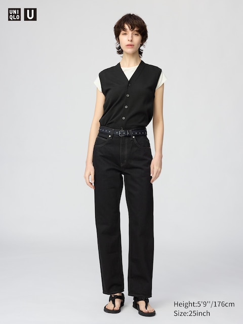 Uniqlo - Jean (Taille Haute) - Noir - 28Inch