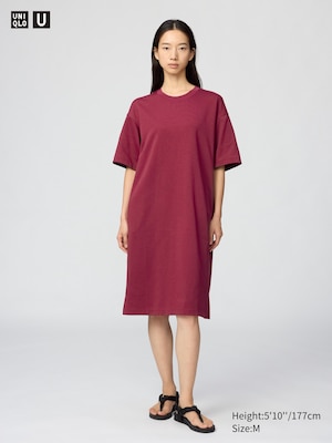 AIRism Cotton Relaxed Dress (Short Sleeve)