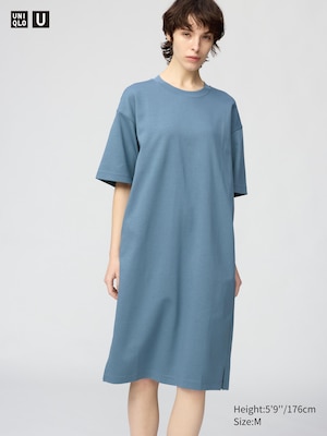 AIRism Cotton Relaxed Dress (Short Sleeve)