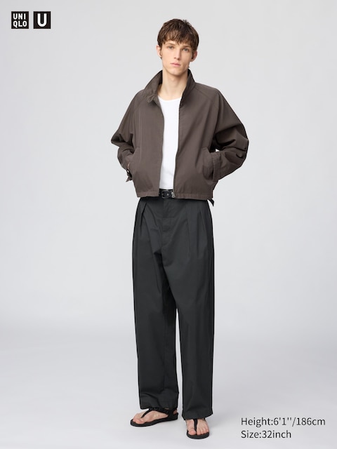 Uniqlo - Pantalon Large Plissé - Noir - 35Inch