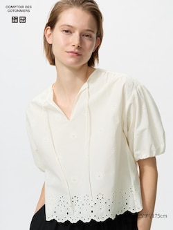 Blouse brodée
