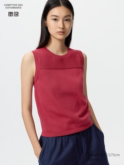 Cotton Crew Neck Jumper (Sleeveless)