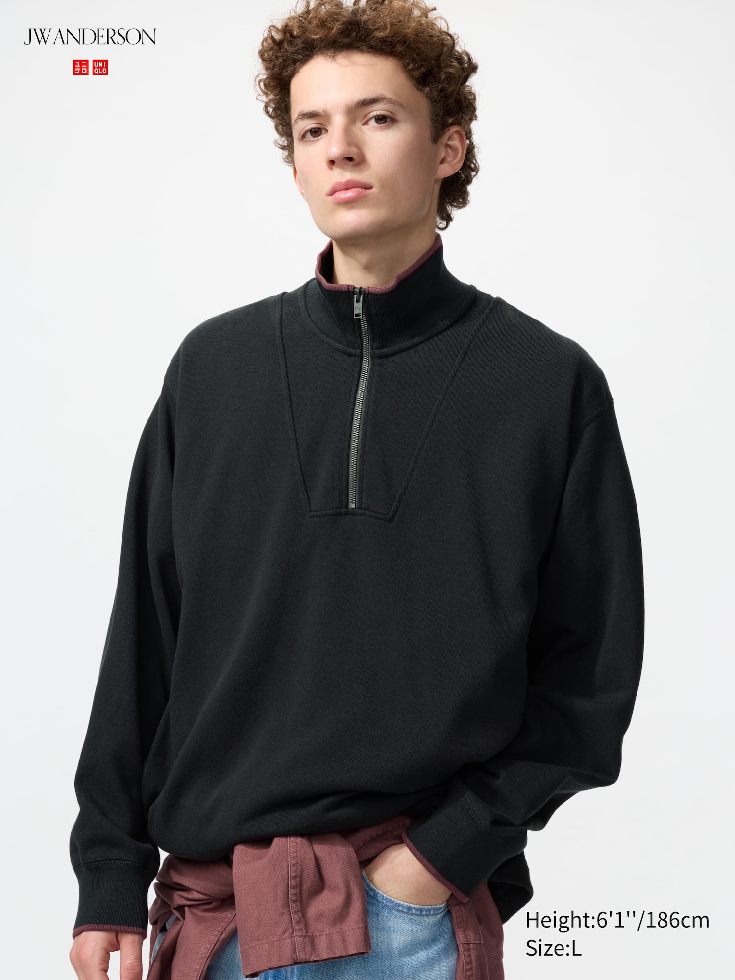 Men's Sweat Half-Zip Pullover | UNIQLO LU