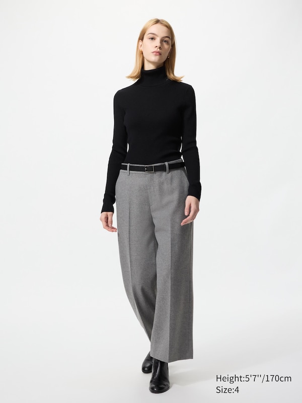 Wide Cropped Trousers