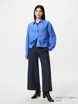 Wide Cropped Trousers