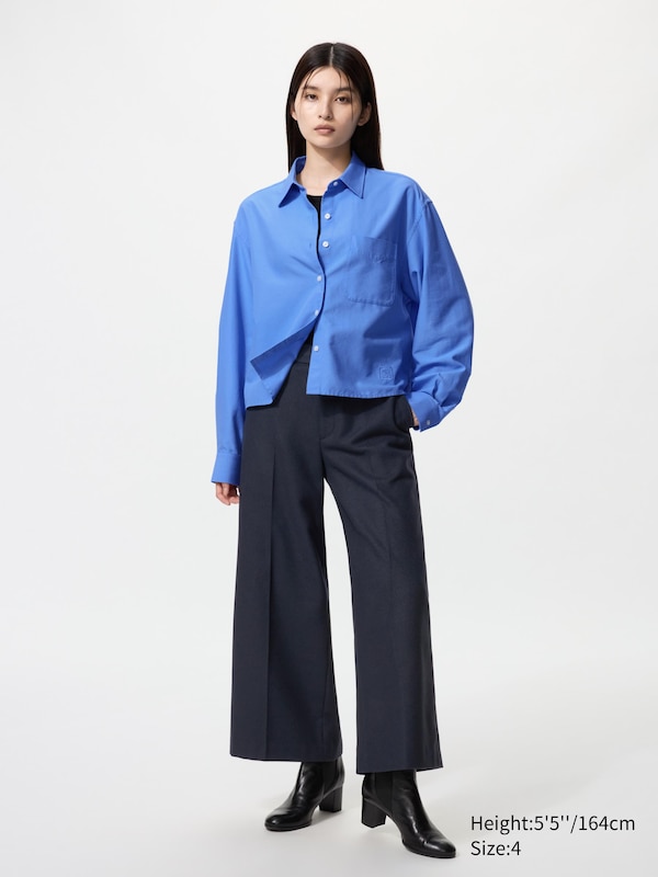 Wide Cropped Trousers