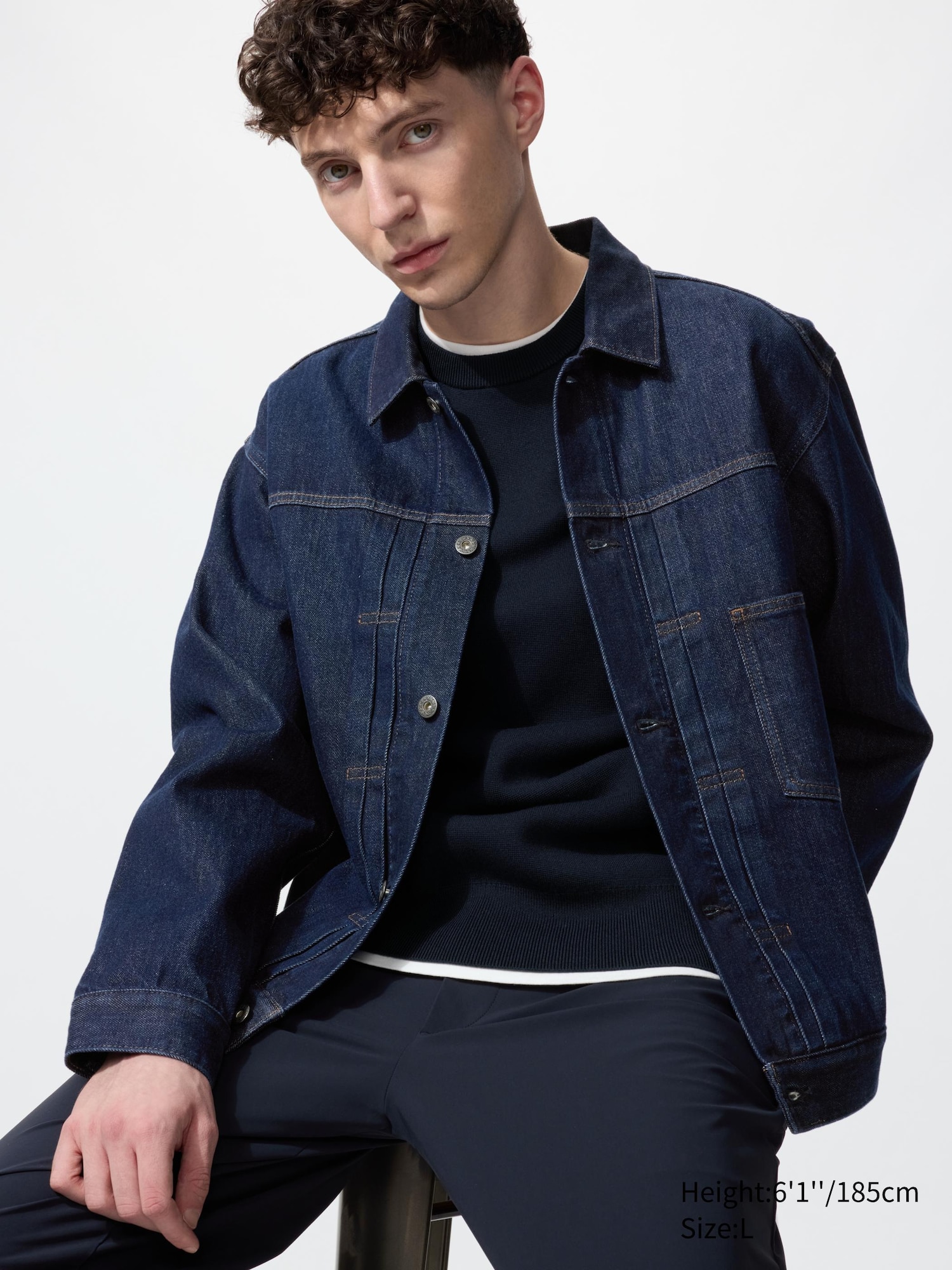 Men's Denim Trucker Jacket | UNIQLO PT