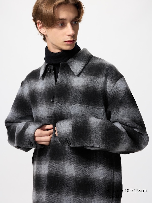 Double-Faced Shirt Jacket (Patterned)