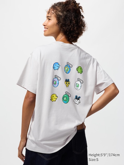 Uniqlo - T-Shirt Ut Tamagotchi - Gris Clair - M