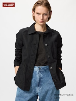 Linen Cotton Blend Jacket