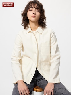 Linen Cotton Blend Jacket