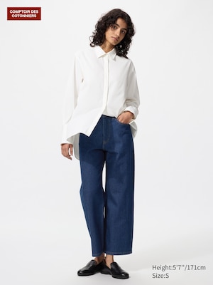 Jean droit taille haute