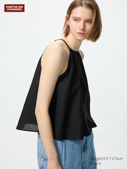 Rayon Linen Halterneck Blouse