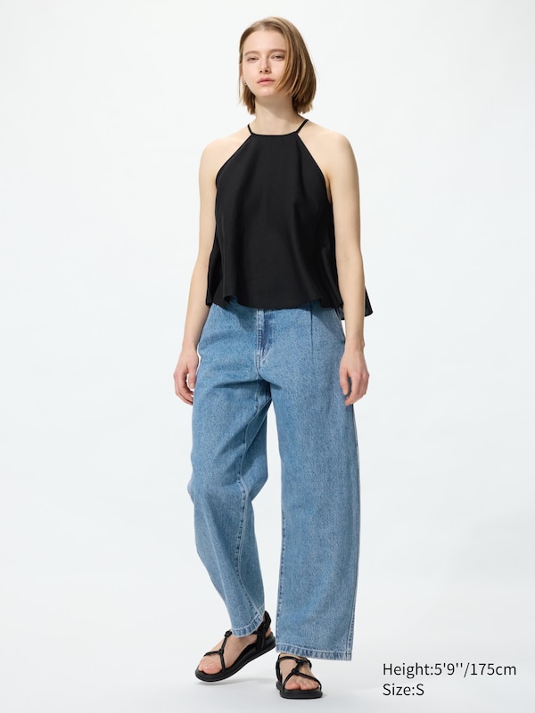 Rayon Linen Halterneck Blouse