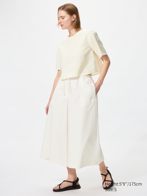 Cotton Embroidered Blouse (Short Sleeve)