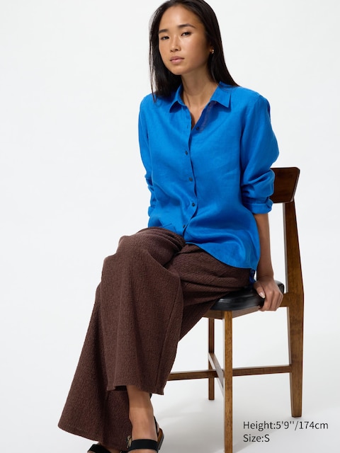 Uniqlo - Pantalon Easy Froncé - Marron - S