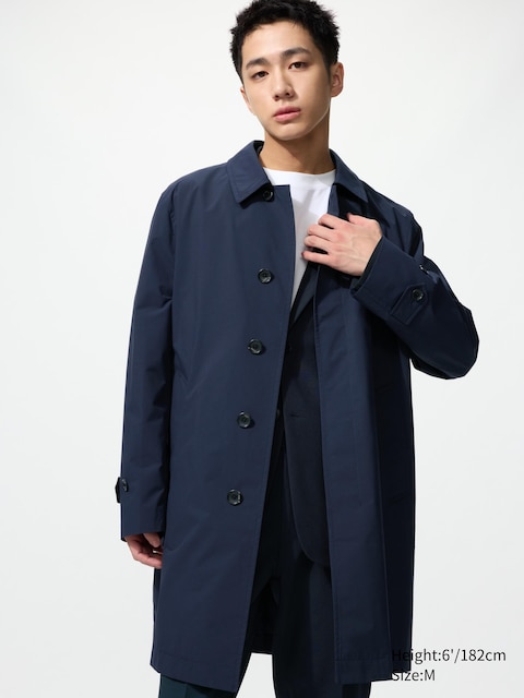 Uniqlo - Abrigo - Xs Azul Marino Hombre