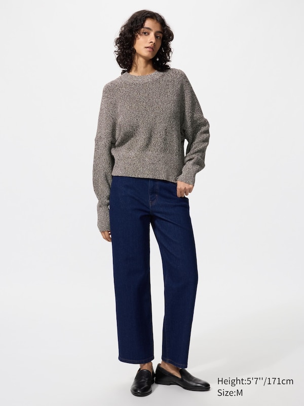 Mercerised Cotton Crew Neck Jumper
