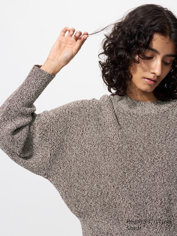Mercerised Cotton Crew Neck Jumper