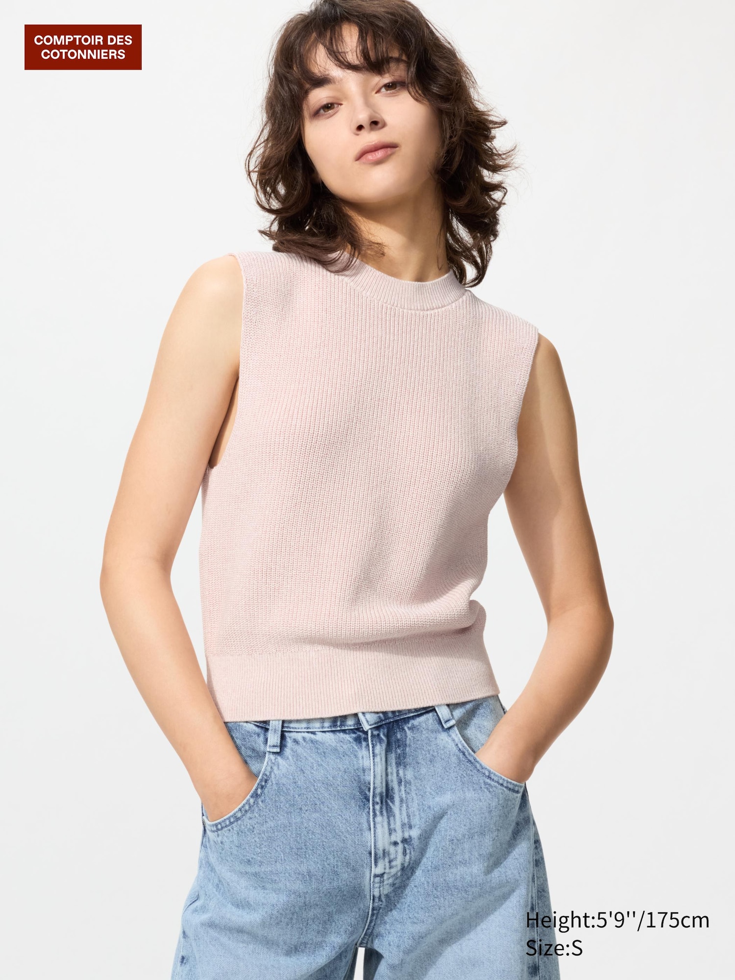 Maglione Cotone Senza Maniche