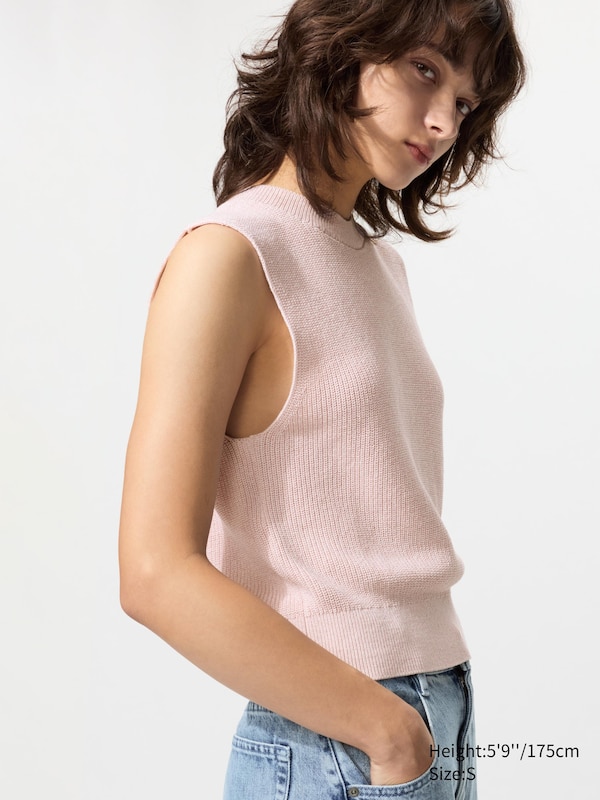 Mercerised Cotton Jumper (Sleeveless)