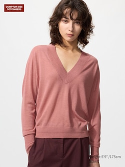 Pull en mérinos et soie mélangés (Col V)