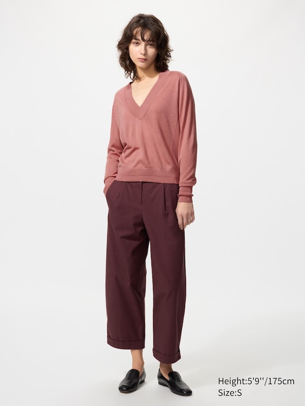 Merino Silk V Neck Jumper