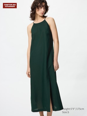 Rayon Linen Camisole Long Dress