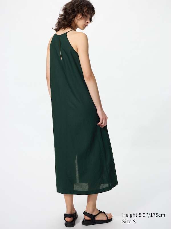 Rayon Linen Camisole Long Dress