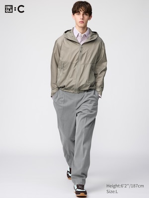 Pleated Wide Tapered Trousers