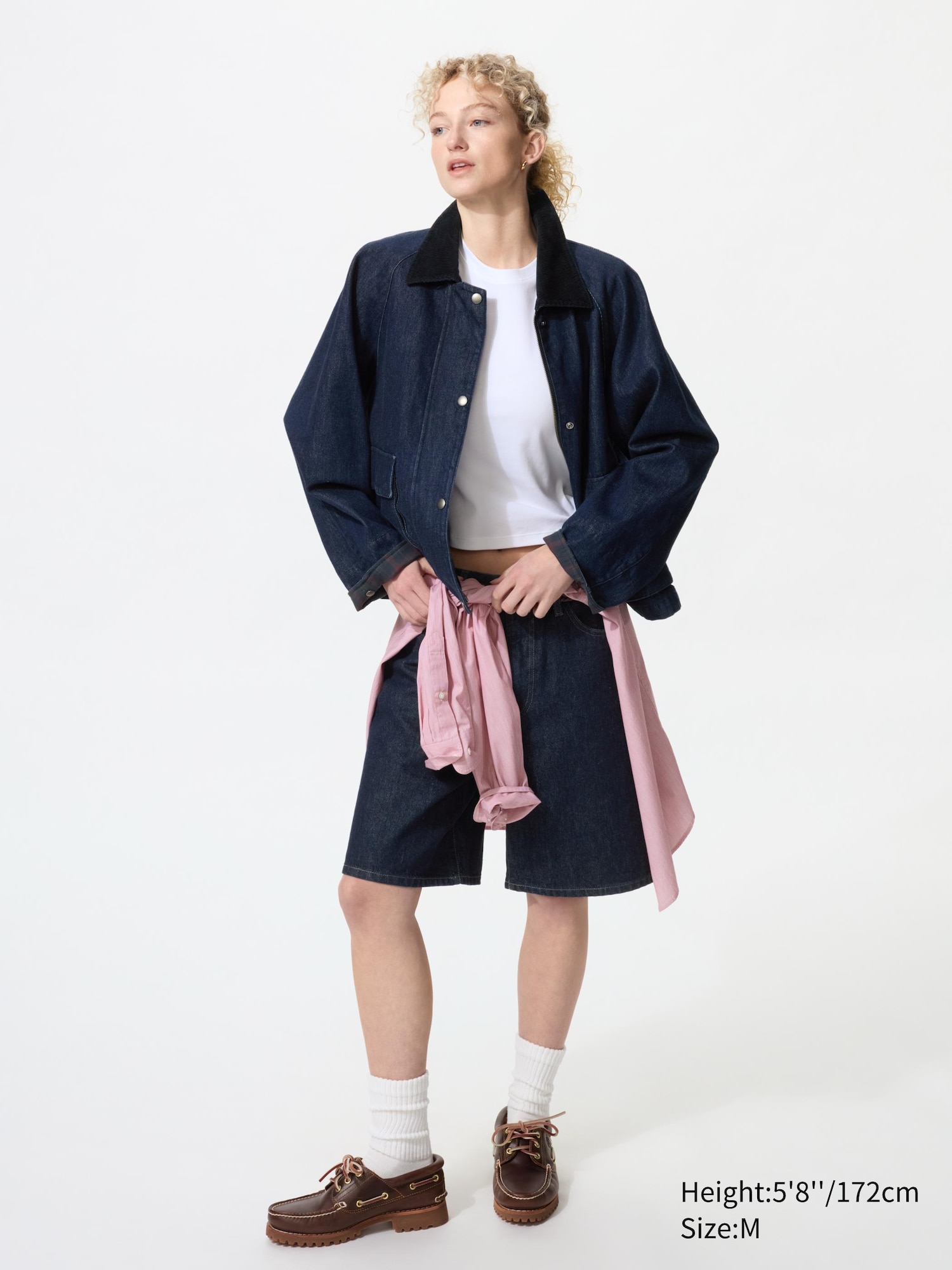 Women's Utility Short Jacket (Denim) | UNIQLO ES