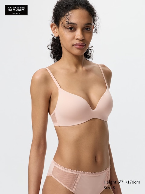 Uniqlo - Soutien-Gorge Rembourré Sans Armatures - Nude - Xl