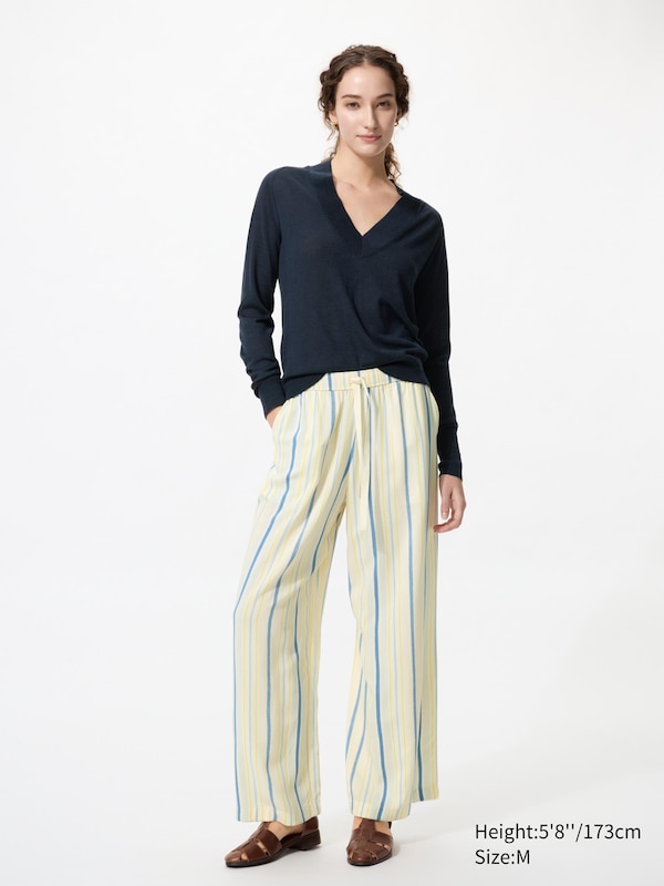 Pantaloni Viscosa con Stampa (Misura lunga)