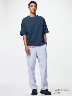 Stretch Easy Ankle Trousers (Seersucker)