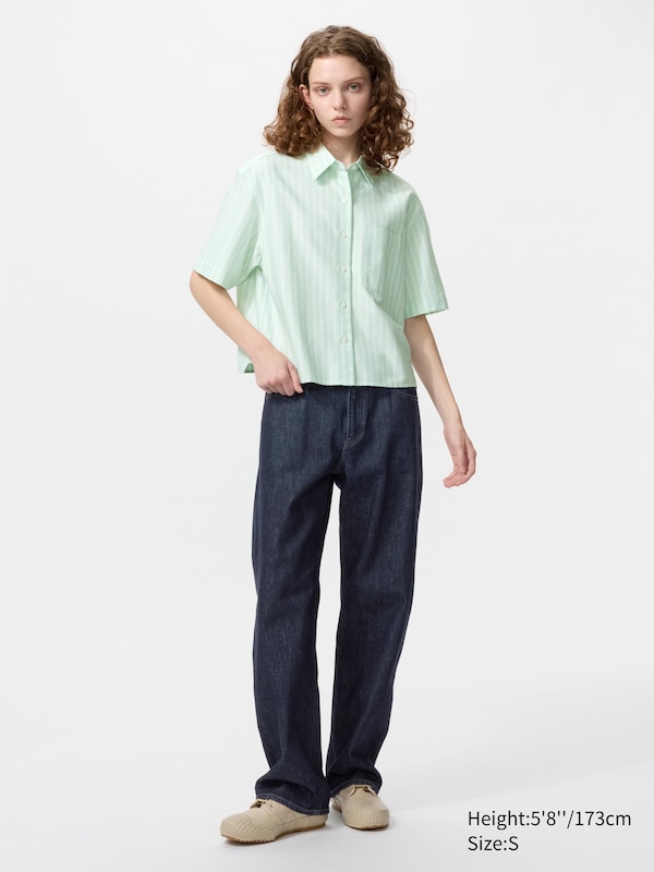Oxford Boxy Shirt (Striped)