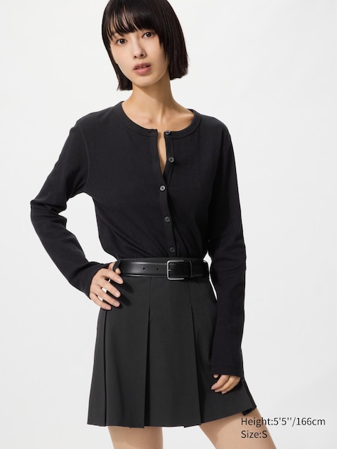 Uniqlo - Cardigan En Pointelle - Noir - S