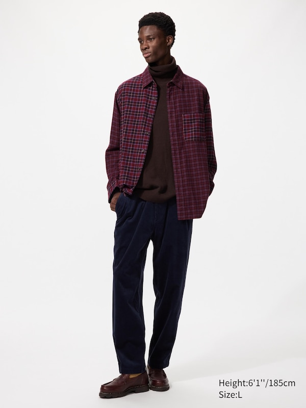 Flannel Shirt (Check, Regular Collar)